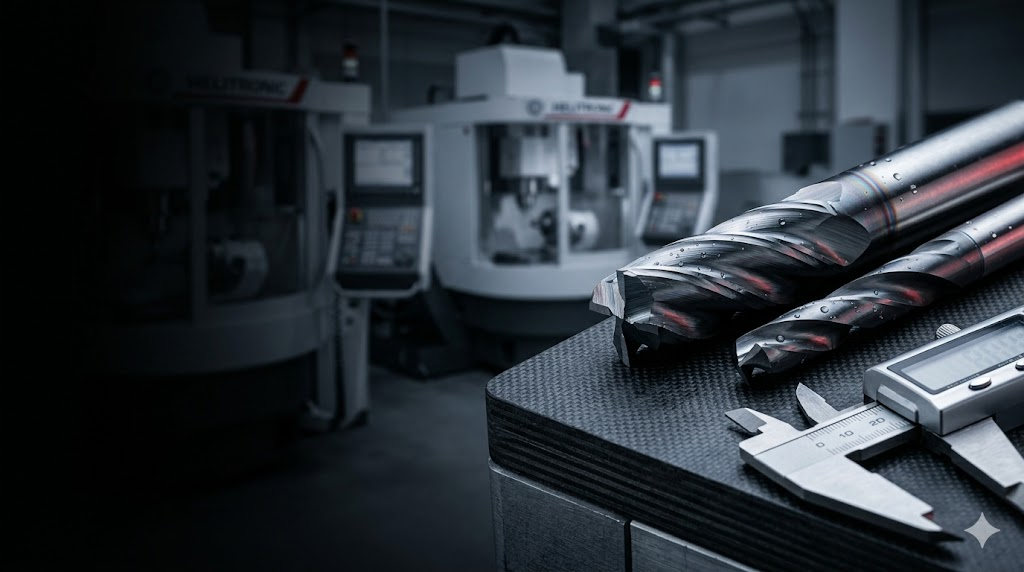 Precision carbide tooling with CNC machining equipment